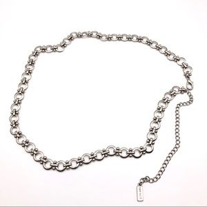 Nine West Silver Chain Belt